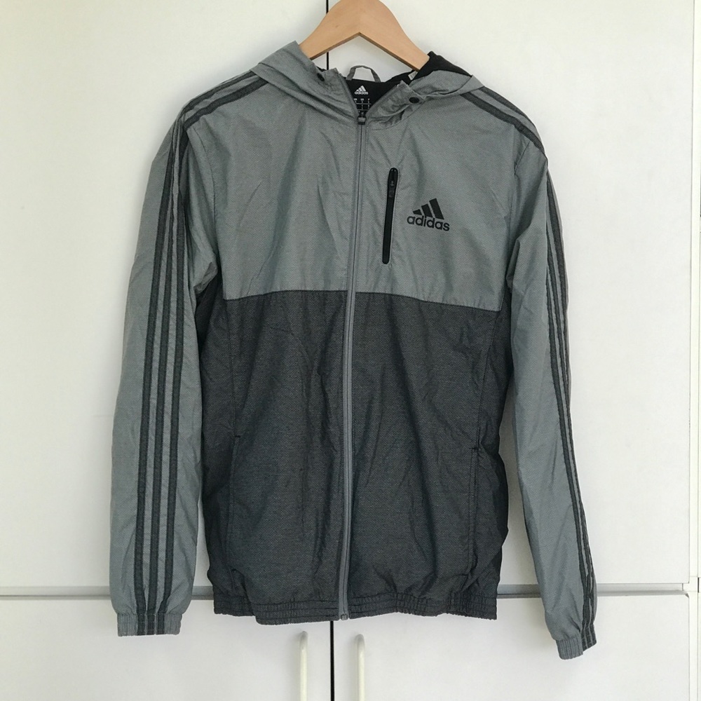 Grey Windbreaker